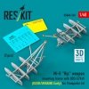 RESKIT RSU48-0549 Mi-8 Hip weapon mounting frame with BD3-57KrV for Trumpeter kit (USSR/UKRAINE Early) (2 pcs) (3D Printed) (1/48)